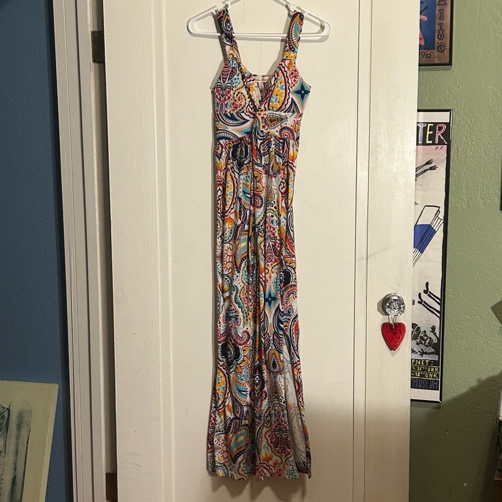 Harlow & Rose Maxi Dress Paisley Sundress size small